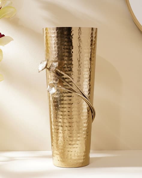 Splendid Brass Hammered Vase