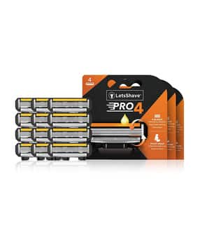 Pro 4 Razor Shaving Blades Set - Black