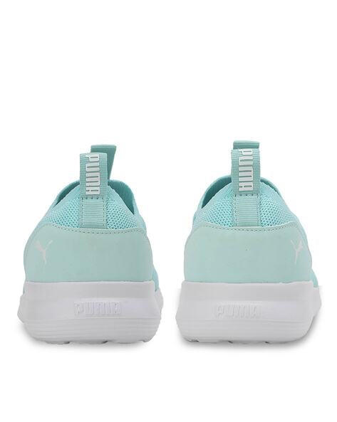 puma slip ons women green