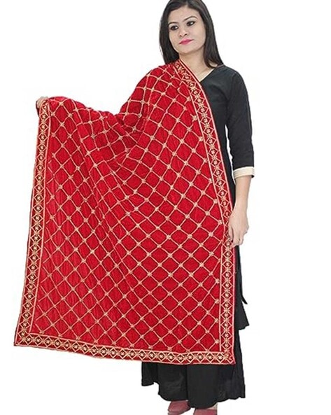 Women Embroidered Dupatta Price in India