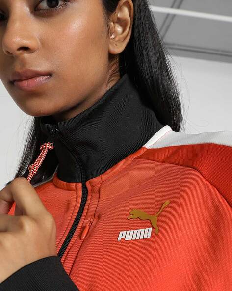 Puma orange 2024 track jacket