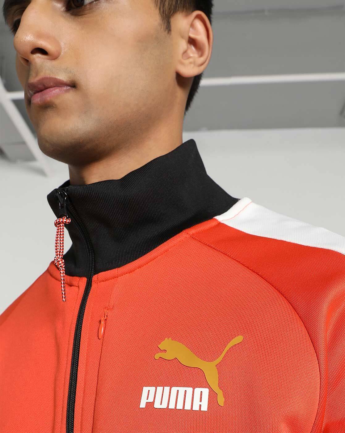 Buy Puma Men's Synthetic Track Jacket  (4056206143733_51438502_XX-Large_Shocking Orange) at Amazon.in