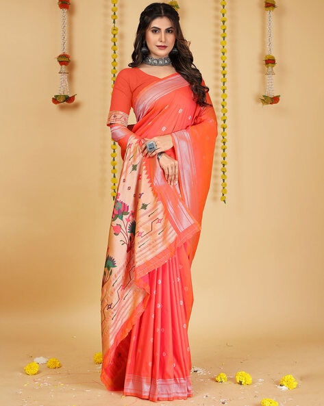 RI Ritu Kumar Rust & Gold Net Saree with Unstitched Blouse – Saris and  Things