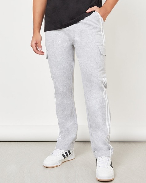 Men Striped Joggers with Elasticated Waist