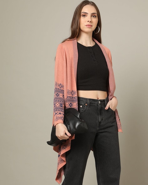 Peach shrug cardigan sale