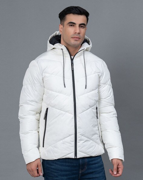 Black and white outlet puffer jacket