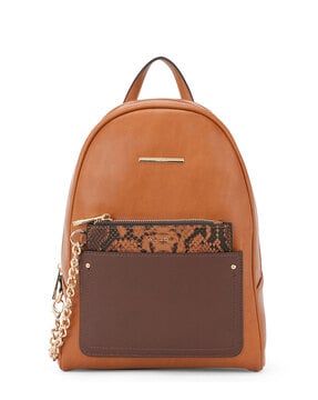 Ladies Floral Backpack Travel Faux Leather Handbag Rucksack