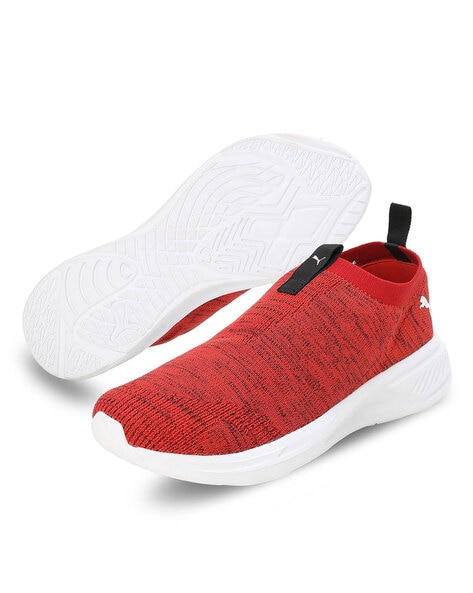 Mens red slip deals on shoes