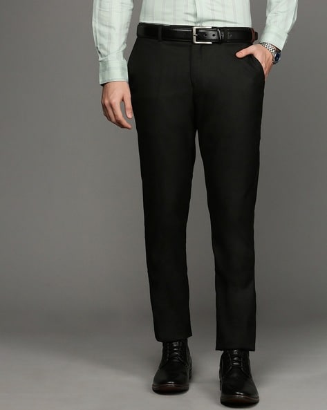 Flat-Front Slim Fit Formal Trousers