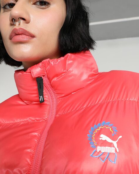 Puma red hot sale jacket womens