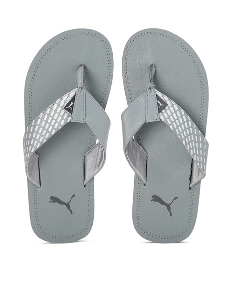 Puma gray on sale flip flops