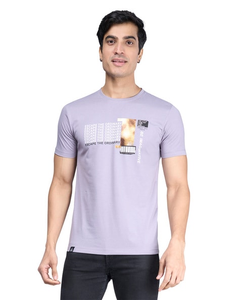 Buy Cloud Grey Tshirts for Men by TRUE DESIGN Online