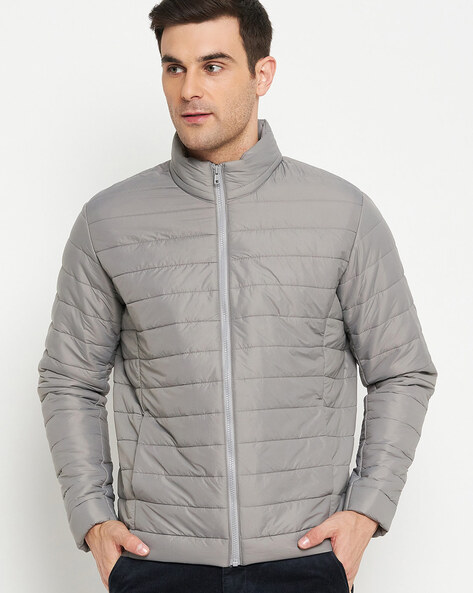 Men Regular Fit Bomber Jacket