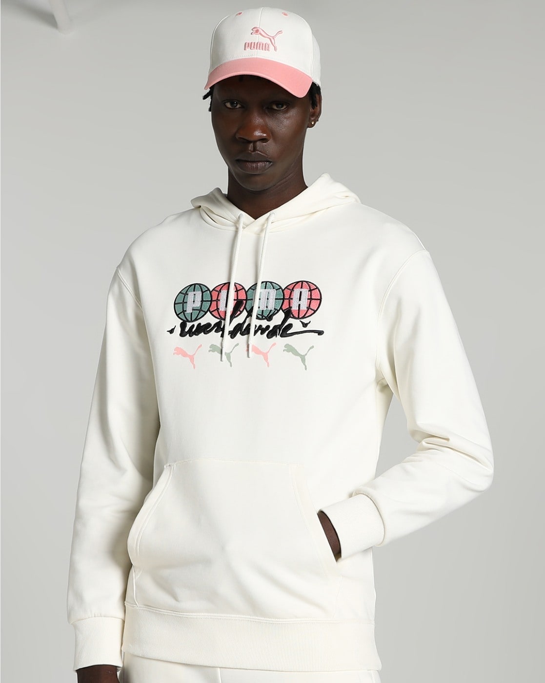 Logo Printed Hoodie with Drawstrings