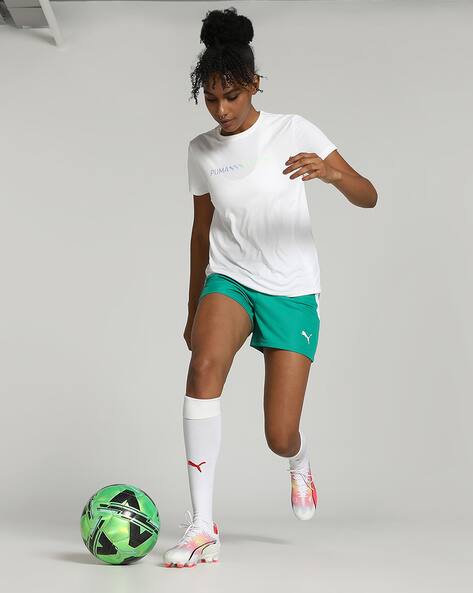 Football Puma Green Shorts Puma Green Kidsuper Replica Breathable