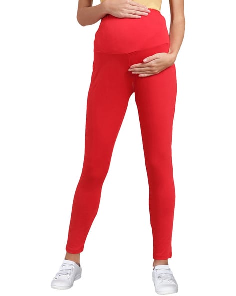 Buy Red Leggings & Trackpants for Women by LYRA Online