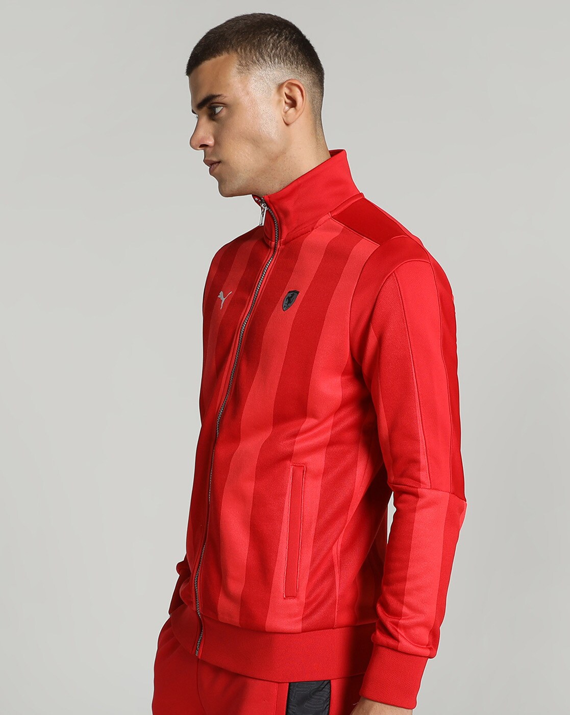 Red discount track jacket