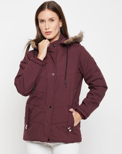 Women Quilted Bomber Jacket
