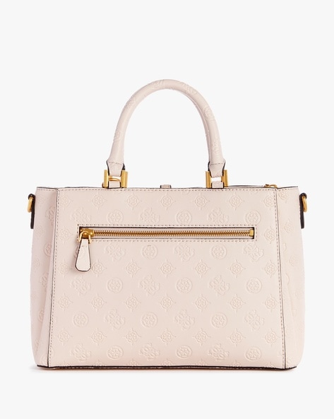 Buy GUESS Gold-Toned Logo Textured Handbag with Sling Strap on Myntra |  PaisaWapas.com