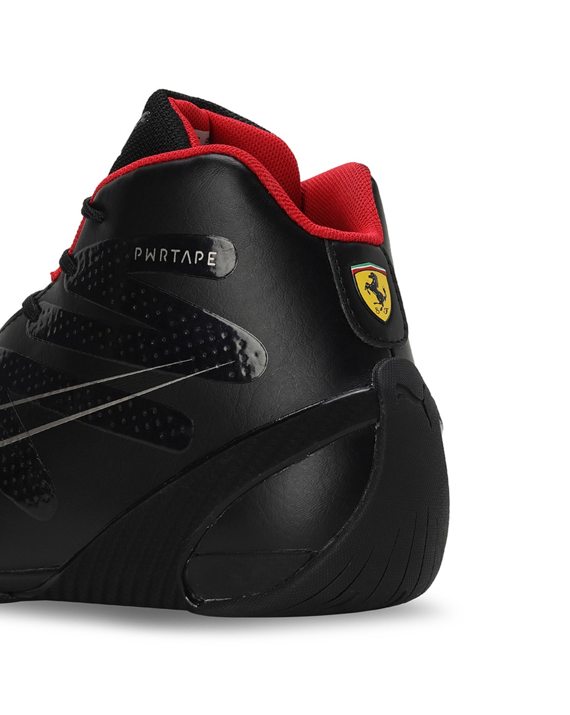 Ferrari shoes black red best sale