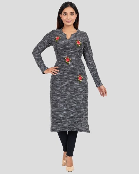 BLACK Kurtis & Tunics for Women by ELTHIA Online | Ajio.com