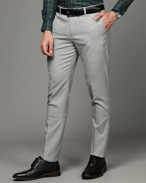Granite Gray Solid Pant | Rayon pants, Formal pants, Grey pants