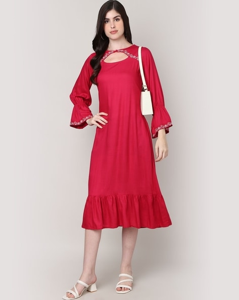 Global desi shop red dress