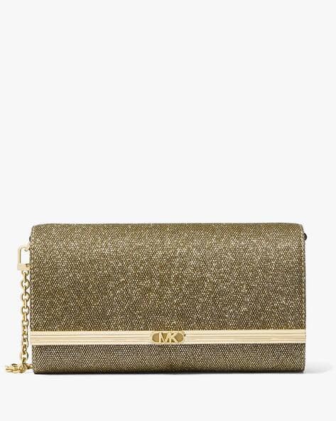 Mona Glitter Chain Mesh Large Clutch