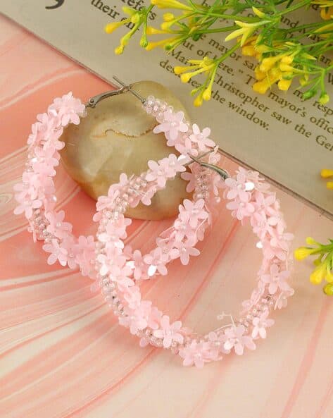 Buy Pink Earrings for Women by OWICHI Online
