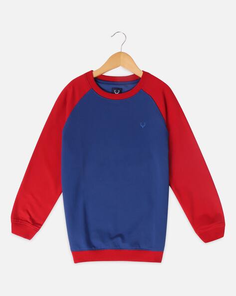 Buy Blue Red Sweatshirts Hoodie for Boys by ALLEN SOLLY Online