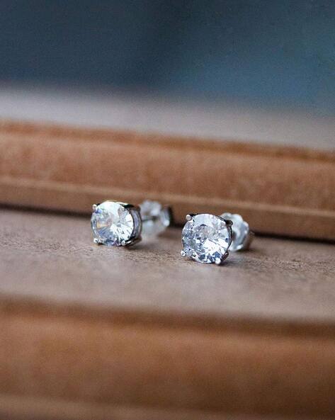 Mannash Women Sterling Silver Stud Earrings