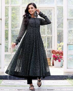 Simple black hot sale gown design