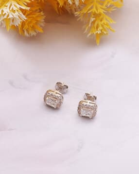 iski uski Women Sterling Silver Majestic Stud Earrings-picture-22