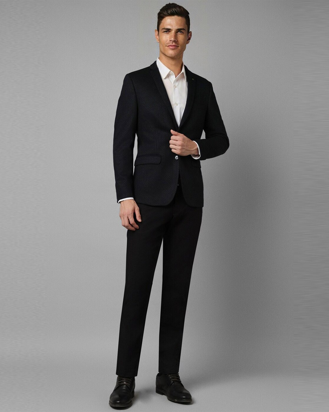 Slim Fit Single-Breasted Stretch Suit Jacket