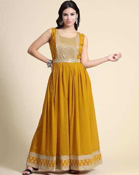 Buy Mustard Jumpsuits &Playsuits for Women by BLACK SCISSOR Online