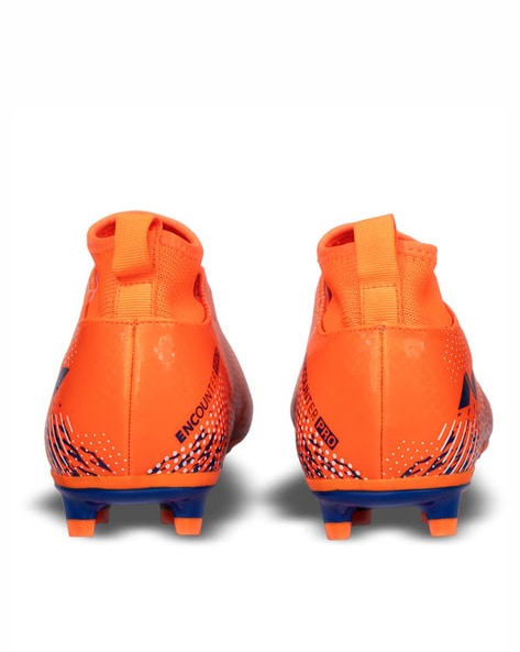 Orange football cleats store size 7