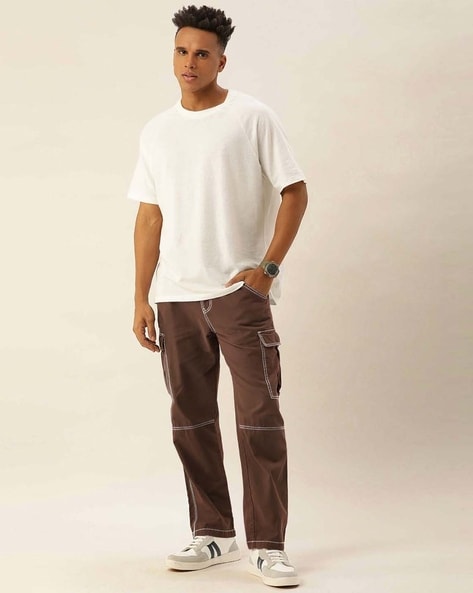 Buy Payodhi Regular Fit Men Brown Trousers Online at Best Prices in India -  JioMart.