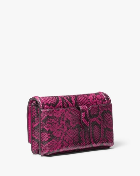 Michael kors discount pink snakeskin purse