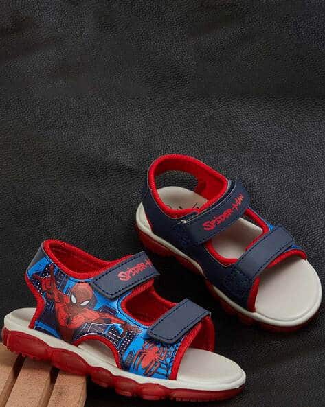 Boys Spider Man Print Slip-On Sandals