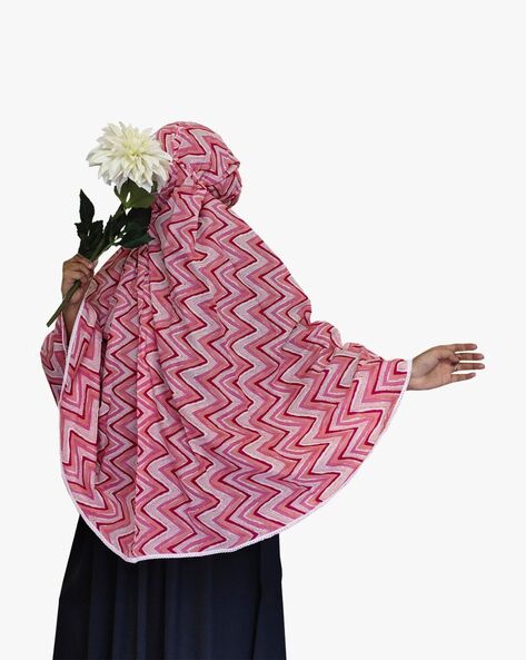 Women Chevrons Print Hijab Scarf Price in India
