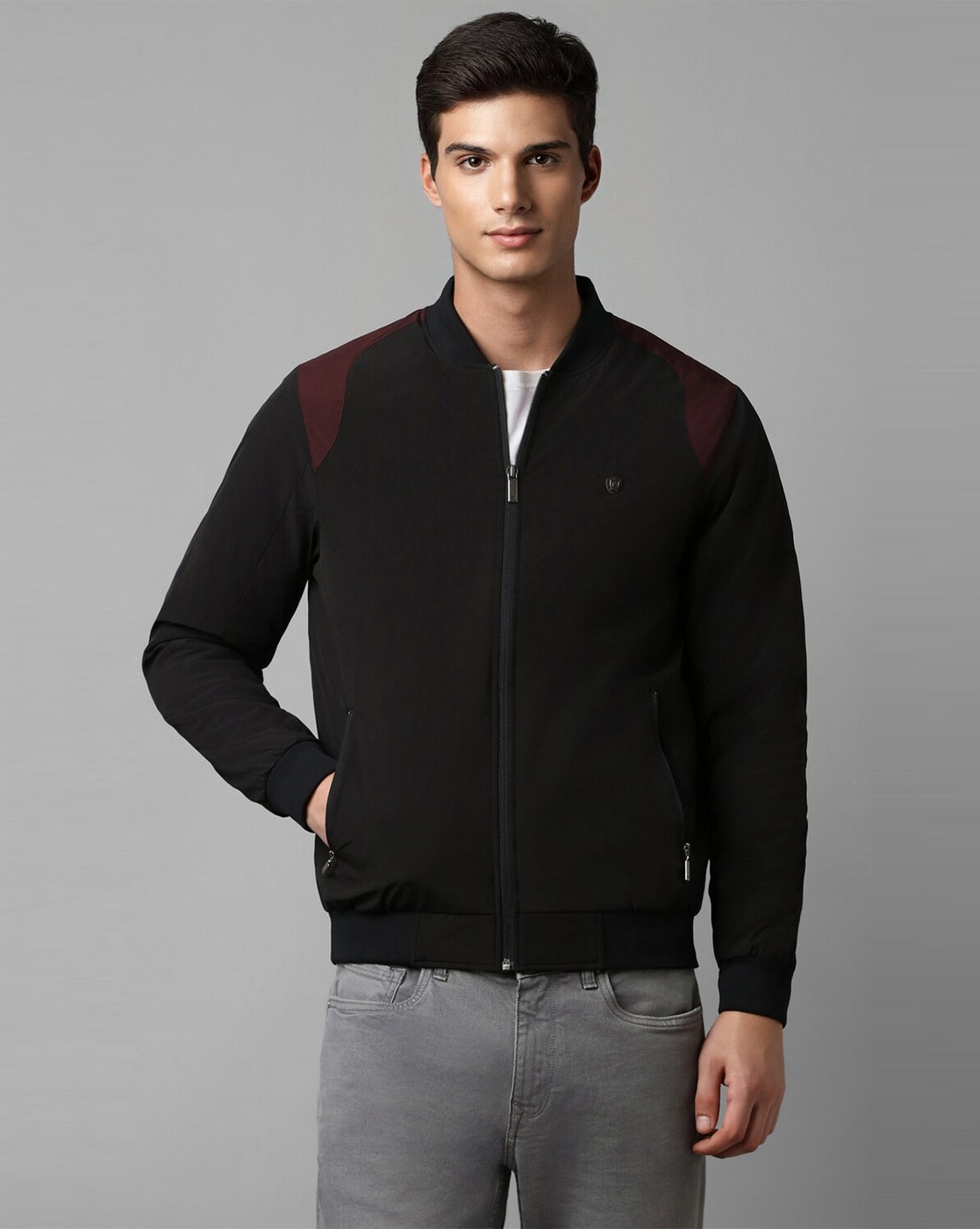 Buy Louis Philippe Maroon Jacket online