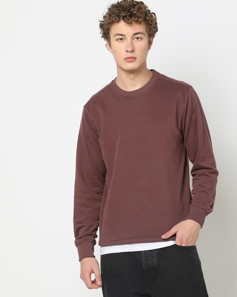 Buy Maroon Sweatshirt Hoodies for Men by DNMX Online