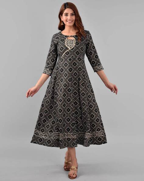 Buy Beige Net Kids Anarkali Dress (NFG-030) Online