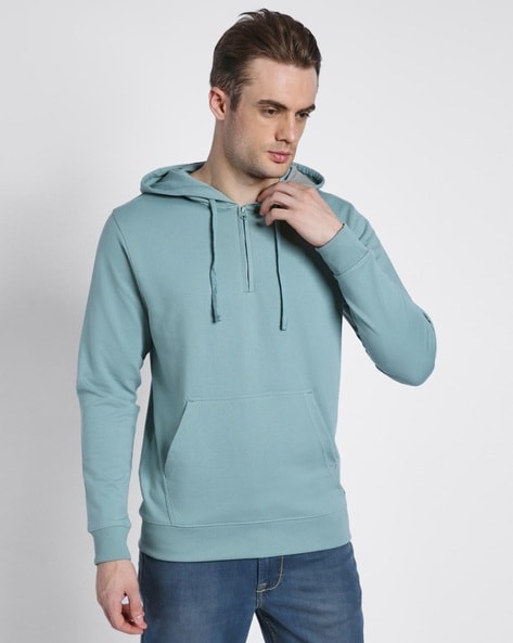 Men Regular Fit Hooded Sweatshirt