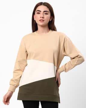r&b Women Regular Fit Sweatshirt with Ribbed Hem-picture-43