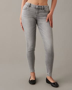 Womens Grey Skinny Jean Georgia High Rise Skinny Tall Women's