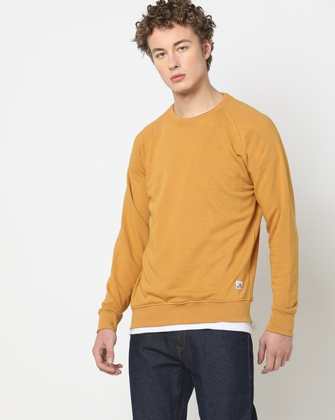 Buy Mustard Sweatshirt Hoodies for Men by DNMX Online Ajio