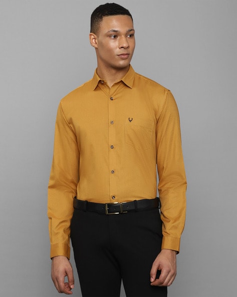 Buy Yellow Shirts for Men by ALLEN SOLLY Online