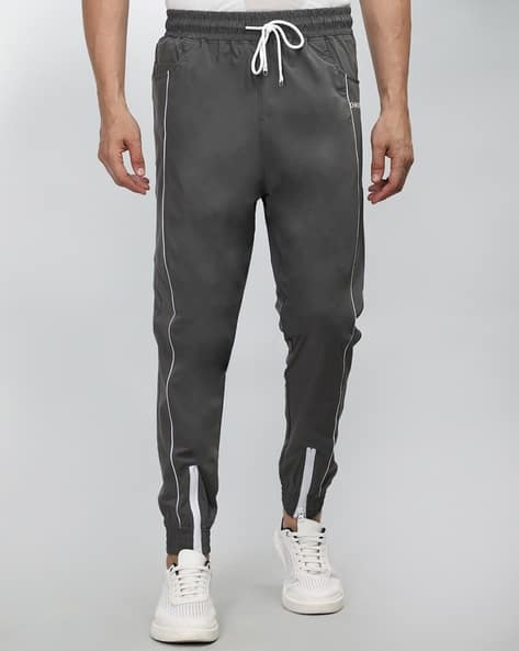 Chkokko Men Logo Print Straight Track Pants