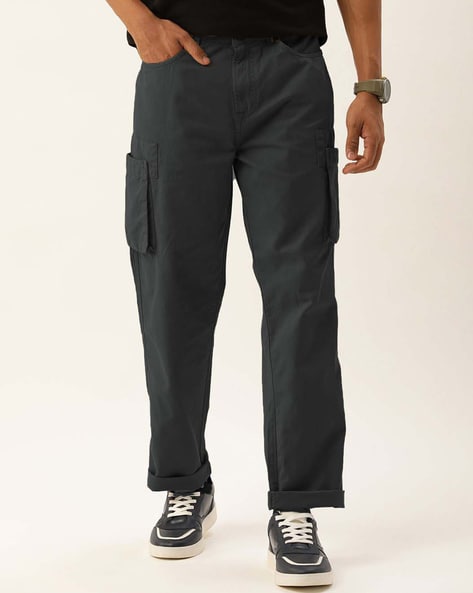 Buy Powder Blue Trousers & Pants for Men by Tistabene Online | Ajio.com